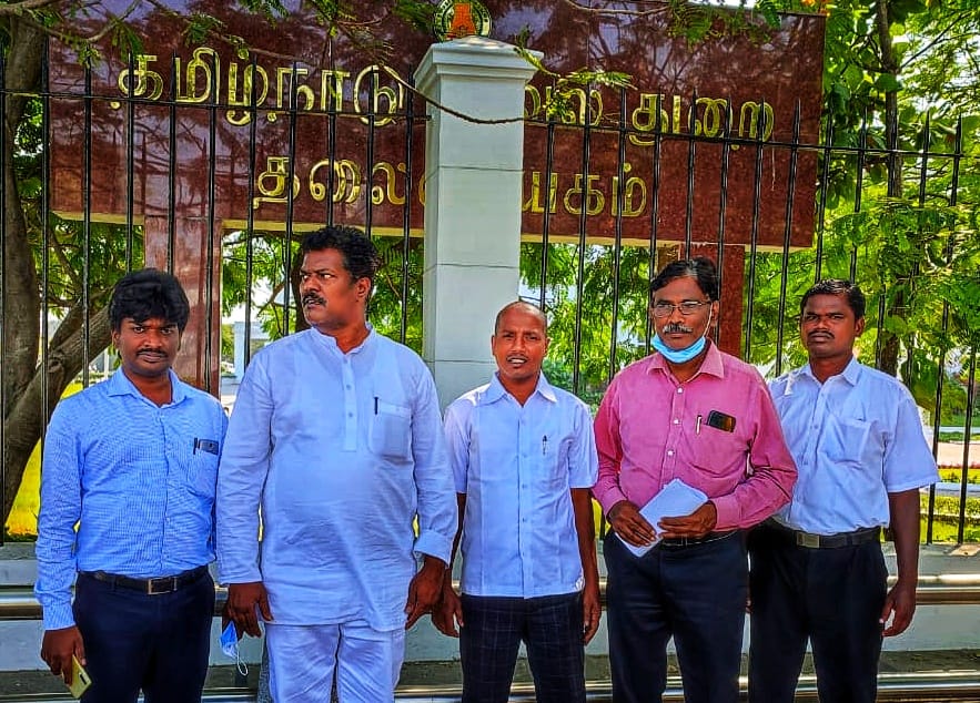 தமிழ்நாடு காவல்துறை தலைமை இயக்குனர் அவர்களை புதிய தமிழகம் கட்சி நிர்வாகிகள் சந்திப்பு.!