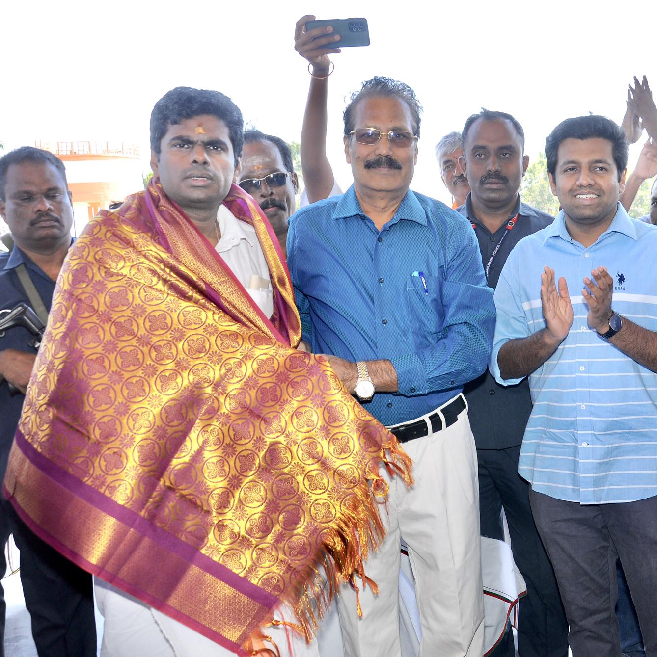 தாமரை உலக பள்ளியில் டாக்டர் கிருஷ்ணசாமி, அண்ணாமலை சந்திப்பு