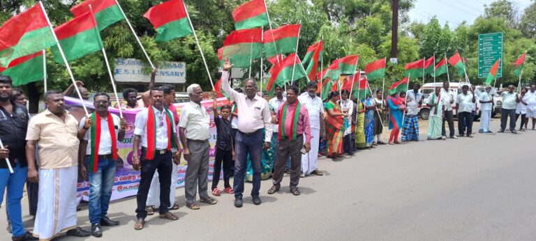 8 மணி நேர உரிமை மீட்பு பேரணி – கோவில்பட்டி ஊராட்சி ஒன்றிய அலுவலகம் முதல் வட்டாட்சியர் அலுவலகம் வரை நடைபெற்றது