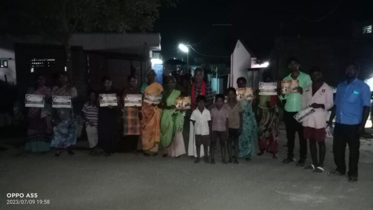 டாஸ்மாக் மது பாட்டில் உடைப்பு போராட்டம் தொடர்பாக விழிப்புணர்வு