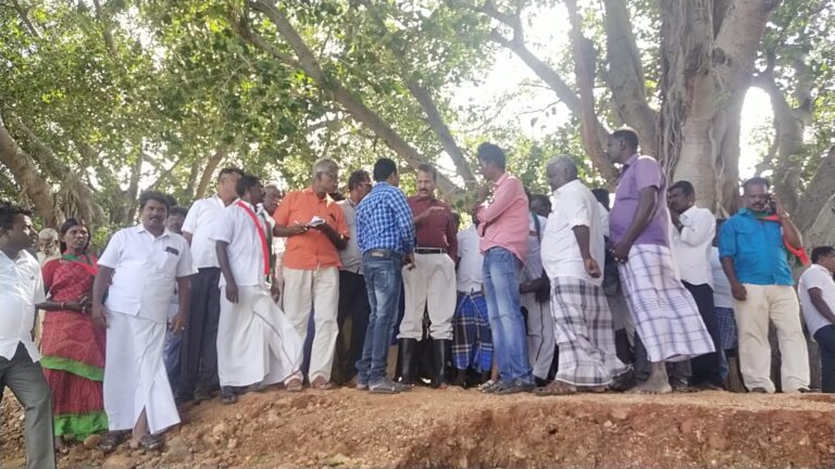 வெள்ளத்தால் பாதிக்கப்பட்ட கண்மாய்களை பார்வையிட்டார் டாக்டர் கிருஷ்ணசாமி