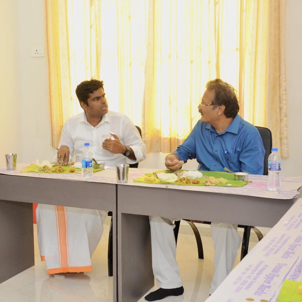 டாக்டர் கிருஷ்ணசாமி அண்ணாமலை சந்திப்பு