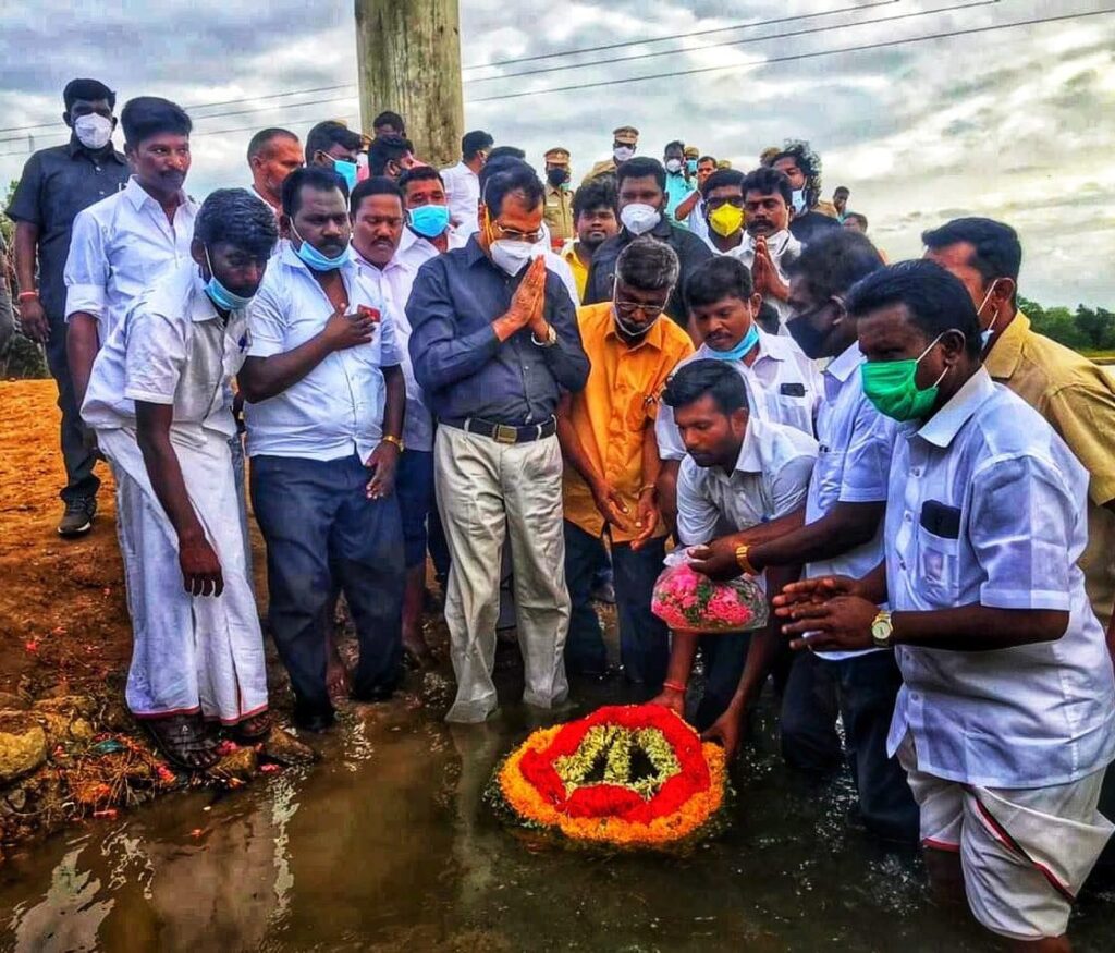 புதிய தமிழகம் கட்சி தியாகிகளுக்கு வீரவணக்கம்